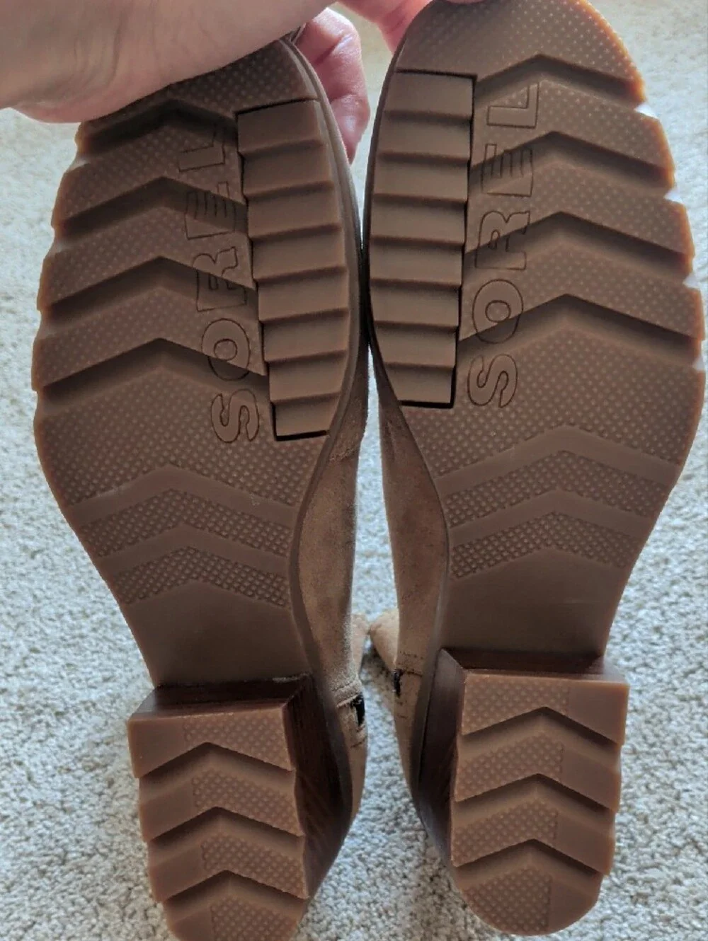 Sorel Cate Booties Tan Suede Size 8.5